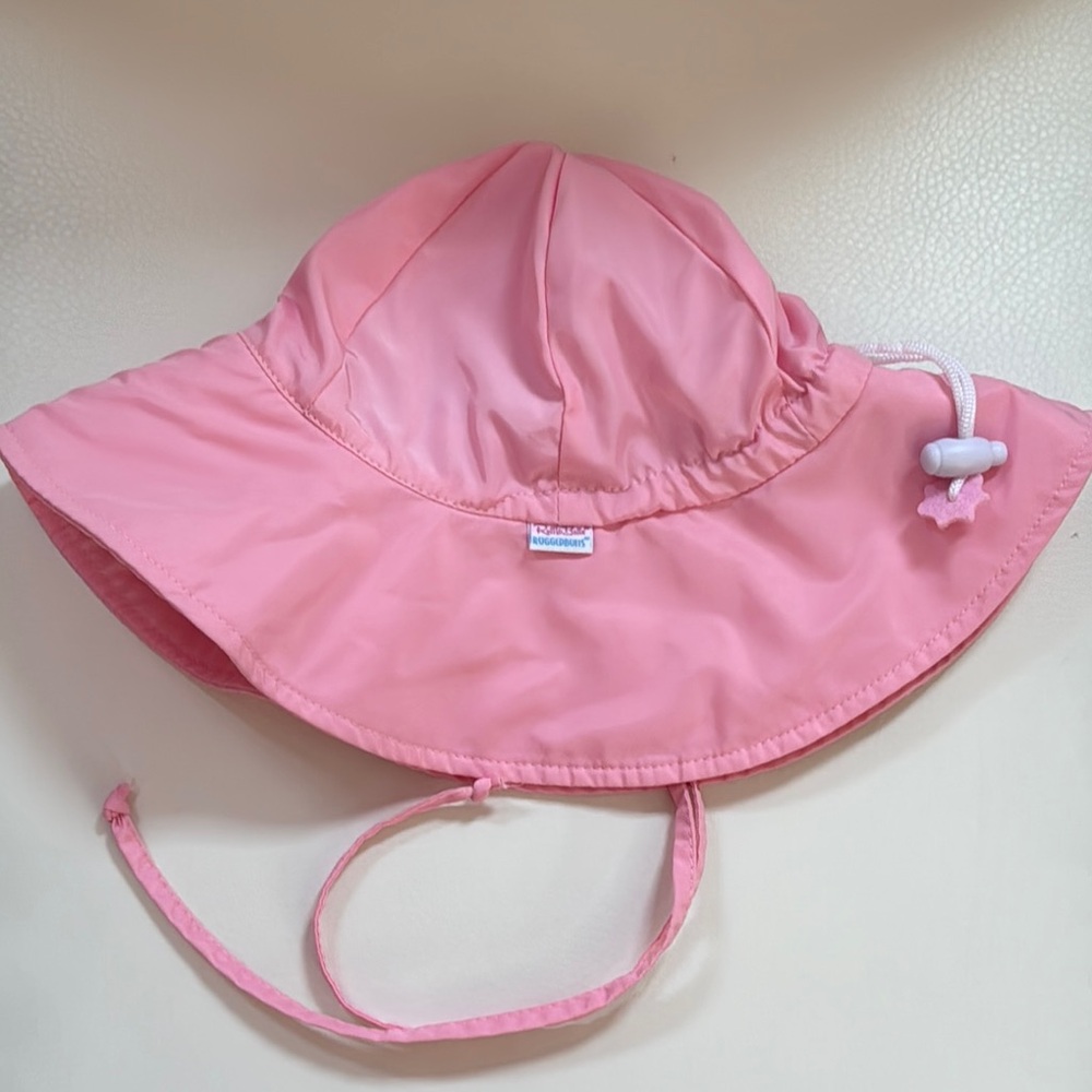 RuffleButts Pink Sun Hat for Baby